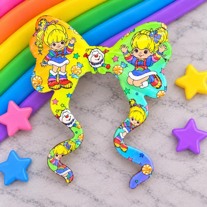 Rainbow Girl Large Bow Focal