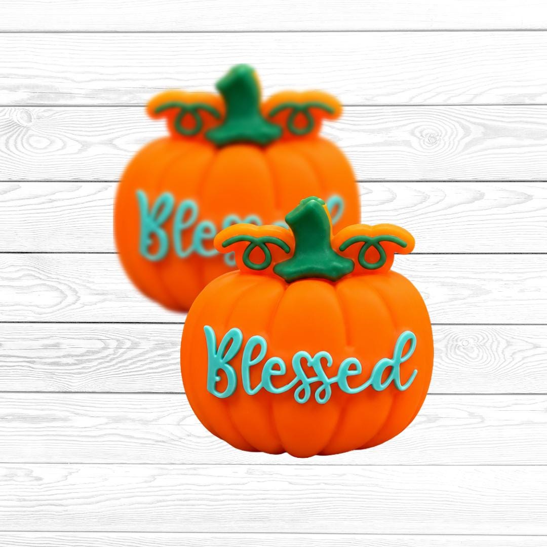 3D Blessing Pumpkin Focal Bead