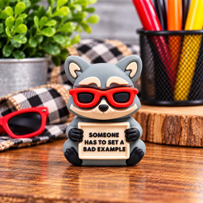 3D Raccoon Focal Bead