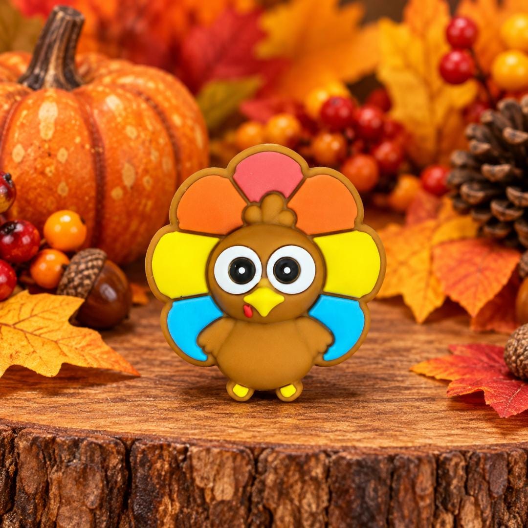 3D Turkey Focal Bead